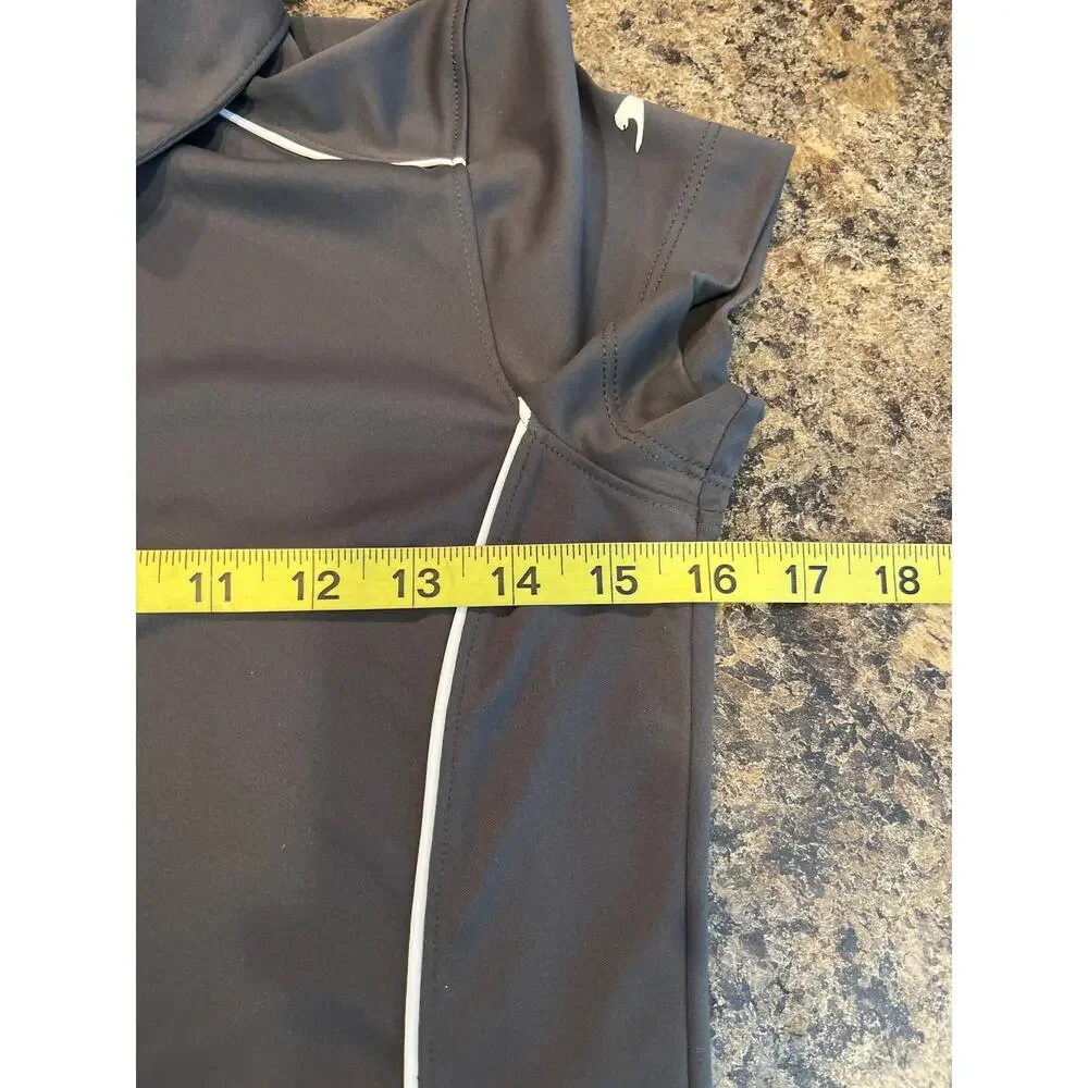 Slazenger Golf Gray Cap Sleeve Pull Over 1/4 Zip‎ Shirt XS